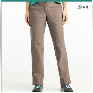 LL Bean Comfort Trail Pants Sz 10 Taupe